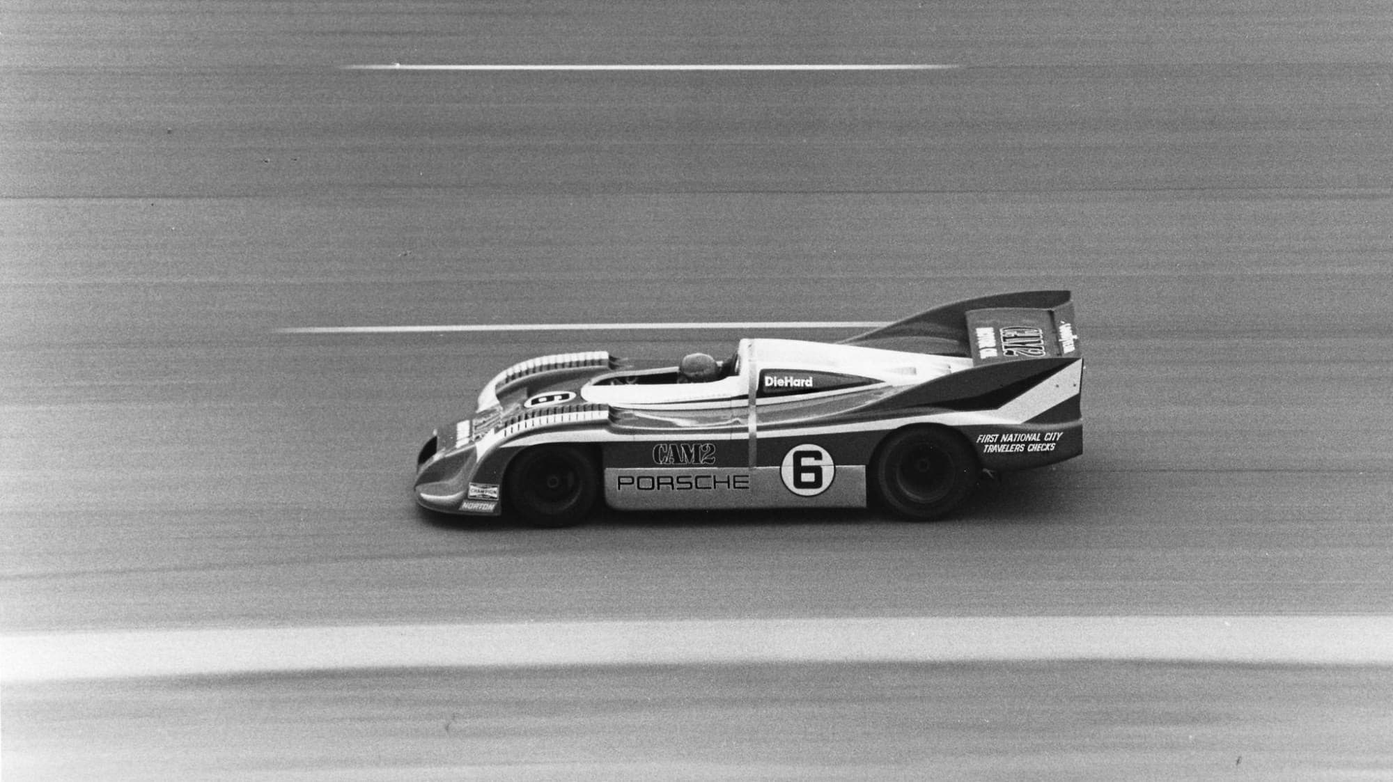 Porsche 936 at speed — vintage motorsport heritage